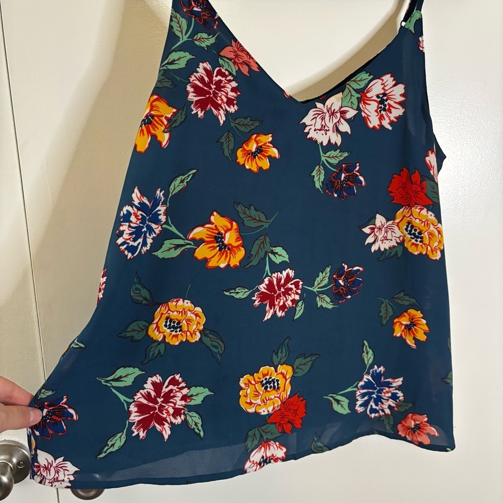 Cotton On Teal Floral Camisole Size M - Picture 2 of 9